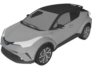 Toyota C-HR (2017) 3D Model preview