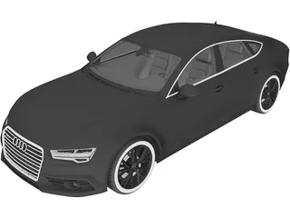 Audi A7 Sportback (2015) 3D Model preview