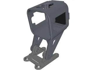 GoPro Session 5 Mount 3D Model preview