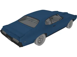 Pontiac GTO Judge Hard Top 3D Model preview