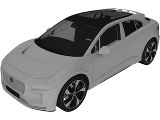 Jaguar I-Pace (2019) 3D Model preview