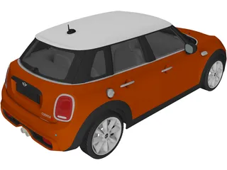 Mini Cooper S 5-door 3D Model preview