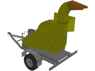 Wood Chipper 3D Model preview