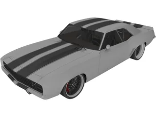 Chevrolet Camaro SS RS (1969) 3D Model preview