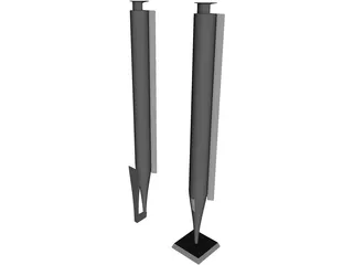 Bang&Olufsen Beolab 18 Speakers 3D Model preview