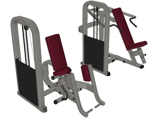 Shoulder Press 3D Model preview