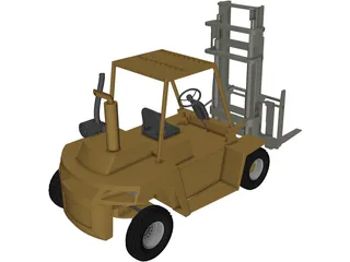 Fork Lift 3D Model preview