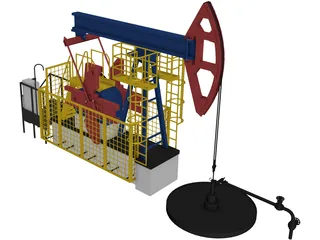 Arctic Oil Station 3D Model preview