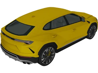 Lamborghini Urus (2019) 3D Model preview