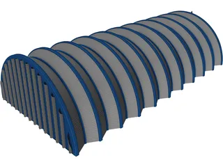 Hangar 3D Model preview