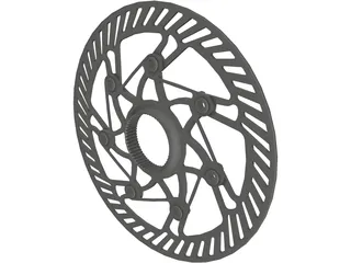 Center Lock Brake Rotor 3D Model preview