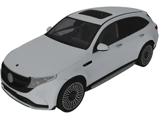 Mercedes-Benz EQC 400 (2020) 3D Model preview