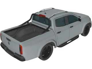 Mercedes-Benz X-Class (2018) 3D Model preview