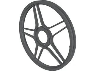 Puch Moped 5-Star Wheel 3D Model preview