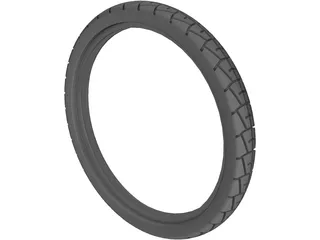 Moped 20in Tire 3D Model preview