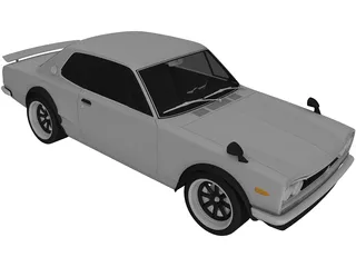 Nissan Skyline 2000GT-R (1968) 3D Model preview