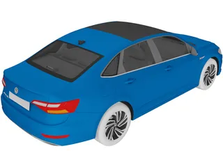 Volkswagen Jetta SEL (2019) 3D Model preview