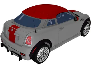 Mini Cooper S Coupe (2012) 3D Model preview