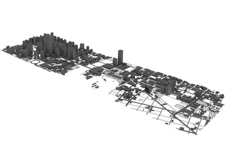 Philadelphia City 3D Model preview