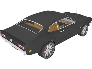 Ford Maverick (1977) 3D Model preview