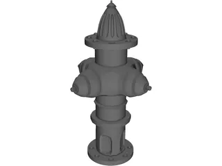 Fire Hydrant 3D Model preview