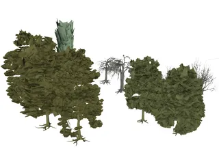 Tree Collection 3D Model preview
