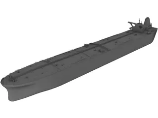 Oil Boat 3D Model preview