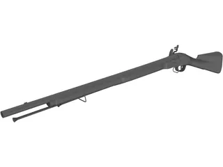 Brown Bess 1746 Carbine 3D Model preview