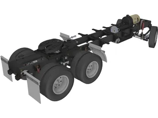 King Hauler Truck Chassis 3D Model preview