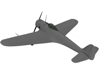 Nakajima Ki-43 Hayabusa 3D Model preview