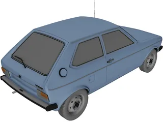 Audi 50 [Typ 86] (1974) 3D Model preview