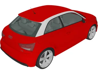 Audi A1 (2010) 3D Model preview