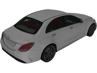 Mercedes-Benz C-Class (W205) (2018) 3D Model preview