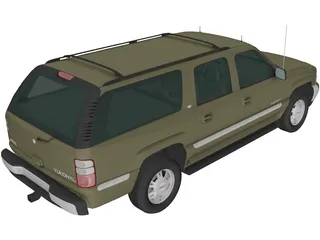 GMC Yukon XL (2000) 3D Model preview