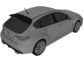 Subaru Impreza WRX Sti (2010) 3D Model preview