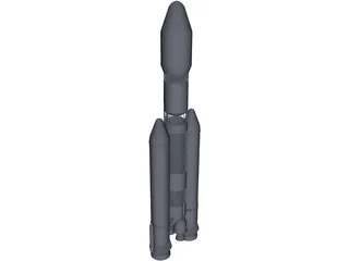 GSLV Mk III 3D Model preview