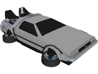 DeLorean DMC-12 3D Model preview