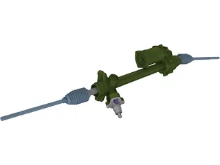BMW X3 F25 Steering Rack 3D Model preview
