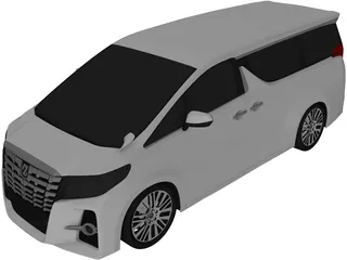 Toyota Alphard (2016) 3D Model preview