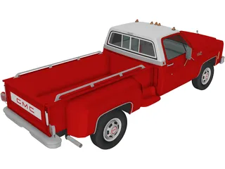 GMC Sierra Grande 454 (1979) 3D Model preview