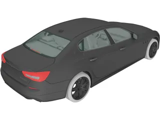 Maserati Quattroporte 3D Model preview