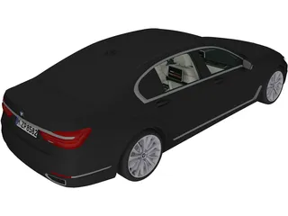 BMW 7-Series (2016) 3D Model preview