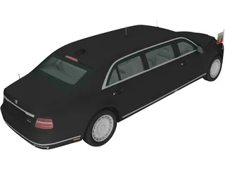 Aurus Senat (2018) 3D Model preview