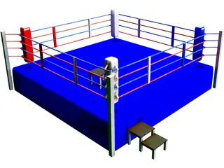 Boxing Ring 3D Model preview