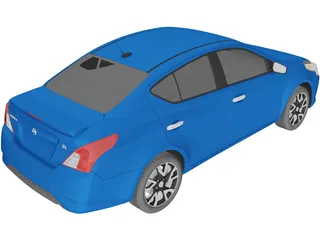 Nissan Versa Sedan (2015) 3D Model preview