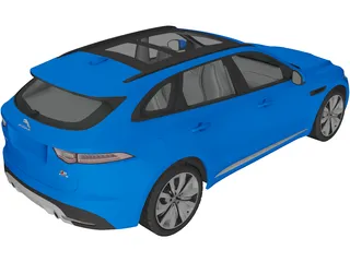 Jaguar F-Pace S (2017) 3D Model preview
