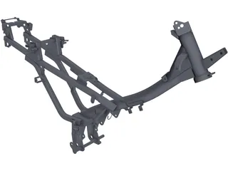 Chassis Motorcycle 3D Model preview