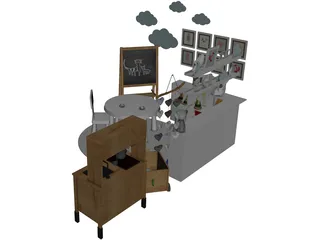 IKEA Children Set 3D Model preview