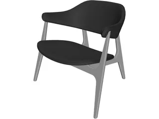 Span Lounge Chair 3D Model preview