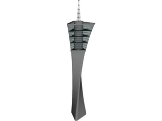 Airport Tower 3D Model preview